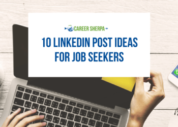 Job seeker setting reminder to post on LinkedIn