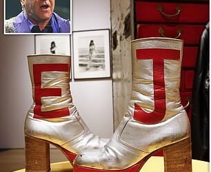 Sought-after: Elton John's platform boots