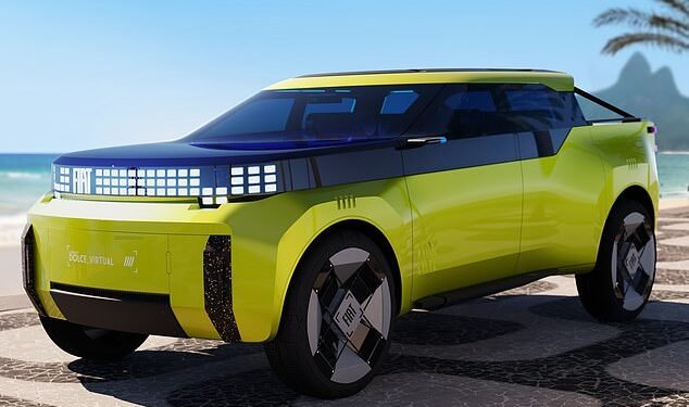 'Fun and functional': Fiat will unveil the first production city car version on July 11 this year to celebrate its milestone 125th anniversary
