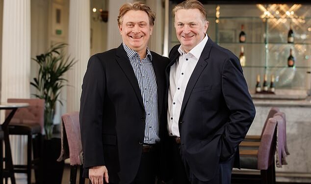 The Easdale Brothers , Sandy (left) and James Easdale (right). The pair are now worth a joint £1.425 billion