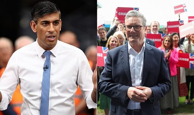 Key battlegrounds: Sunak and Starmer are both likely to fight the election on the economy