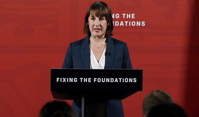 Chancellor of the Exchequer Rachel Reeves speaks during a press conference on Monday