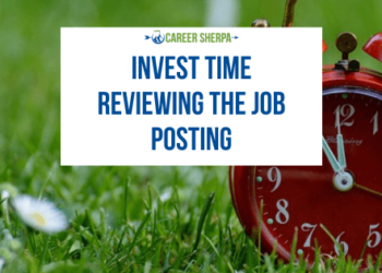 Invest time review job posting