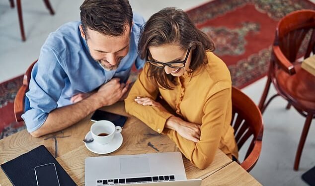 Vicky Reynal says that while merging finances represents deeper intimacy, trust and a united front to some people, it can feel like a loss of independence for others (picture posed by models)