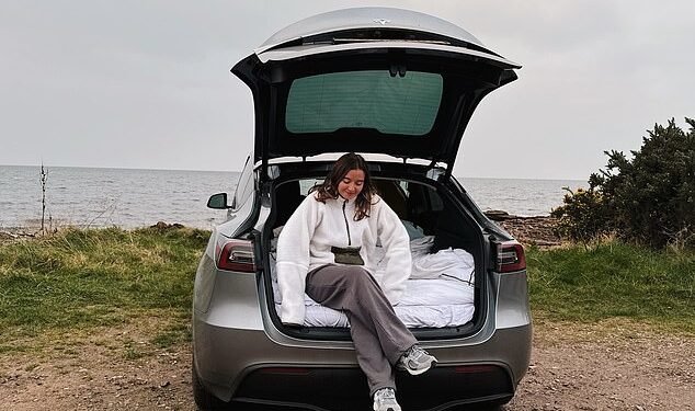 Can you really sleep in a Tesla? This is Money's Motoring Reporter Freda Lewis-Stempel puts the electric car version of the #vanlife trend to a very remote test....