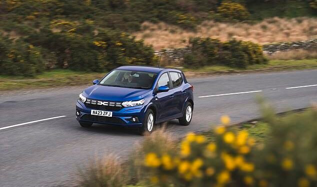 Small but mighty: The £7k Dacia Sandero was the best-selling car in Europe in 2024 - showing that cheap and cheerful is the way to European hearts