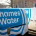 Thames Water vans parked at a pumping station in London