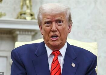 President Donald Trump in the Oval Office this month