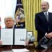 Donald Trump signs an executive order raising tariffs. The President has taken a much harder line than expected, provoking worldwide alarm and sparking fears of a US recession