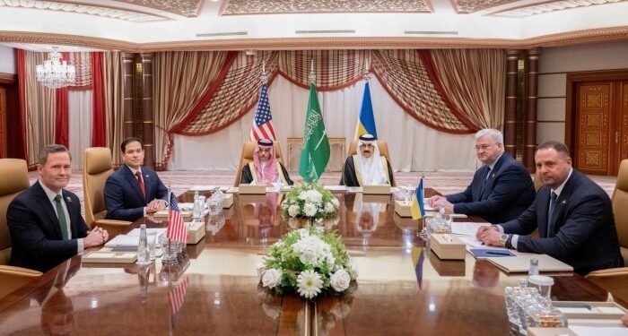 Talks in Jeddah involving the US and Ukraine earlier this month