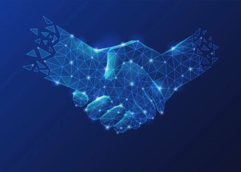 digital technology concept internet network.Digital transformation, social networks, communications, digital marketing business, artificial intelligence, Internet of Things.