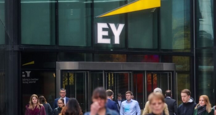 The EY logo