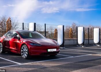 The expensive car supplement for EVs - which has been dubbed a 'Tesla Tax' - was introduced on 1 April