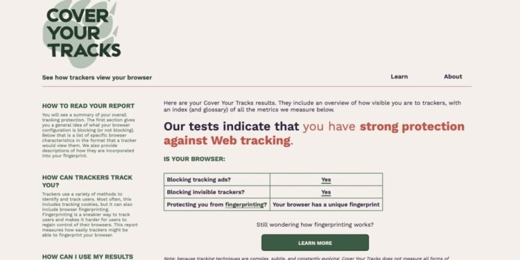 I Used 'Cover Your Tracks' to See What's Following Me Online, and Yikes