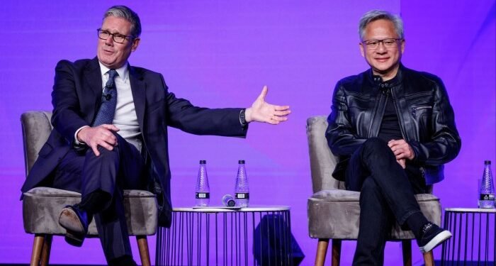 UK Prime Minister Keir Starmer and Jensen Huang