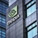 Nvidia logo on office in Taipei