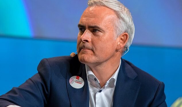 Challenge: B&M, led by new boss Tjeerd Jegen (pictured), said sales of sales of its fast-moving consumer goods fell over the 13 weeks to June 28