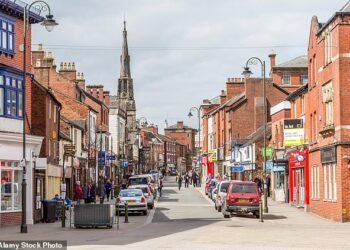 First place: The picturesque market town of Leek, Staffordshire, is the top spot for first-time buyers with homes for just £191,359