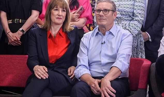 Big spenders: Chancellor Rachel Reeves and Prime Minister Keir Starmer have done little to soothe nerves in the City of London