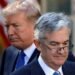 Slurs: Donald Trump, left, has been highly critical of central bank chairman Jerome Powell, right, over his reluctance to cut interest rates