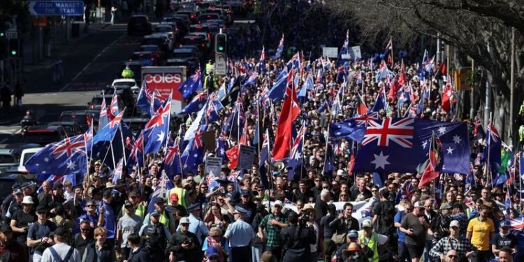 Australia government condemns anti-immigration rally in Sydney