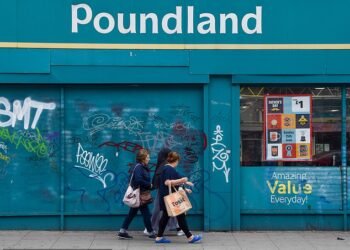 Poundland is set to shut another 12 stores across the UK today. A nationwide closing down sale has also been launched, with prices reduced by up to 75 per cent (file image)