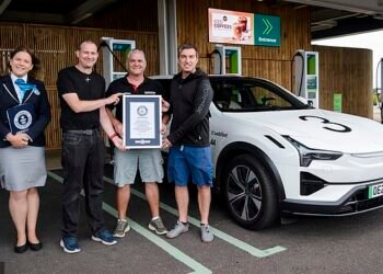 The Polestar 3 has set the Guinness World Record for longest journey travelled by an electric SUV on a single charge - 581.3 miles. It was driven by Sam Clarke, Kevin Boker and Richard Parker