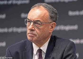 On hold: Bank of England governor Andrew Bailey (pictured) appeared to play down the prospect of further interest rate cuts any time soon