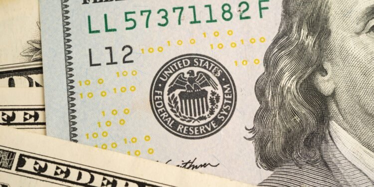 Close up of US dollars