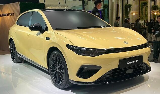 Debut: Leapmotor has just unveiled its next new model, the B05 hatchback, which goes on sale next year
