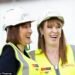 Happier times: Rachel Reeves and Angela Rayner at a Berkeley project