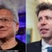 Looking ahead: Sam Altman and Jensen Huang are said to be part of a delegation of US executives visiting Britain with Donald Trump