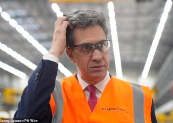 Shadow Energy Secretary Claire Coutinho describes Mr Miliband as the ¿most dangerous man in Britain¿ for committing to a ban on new exploration licences for oil and gas in the North Sea