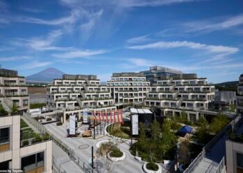 Toyota's Woven City has been created at the foot of Mount Fuji on the grounds of the car maker's disused factory. Thousands of its staff members will move in with their families to test e-mobility solutions, robotaxis and smart home features
