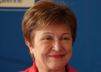 Early indications: IMF managing director Kristalina Georgieva looks set to say that the world has so far emerged from Donald Trump's blizzard of tariffs less damaged than feared