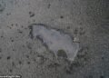 A pothole at JCB Power Systems in Derby on National Potholes Day, to test the 'Pothole Pro' machine and reaffirm the Government's £1.6bn commitment to fix potholes in England. Picture date: Wednesday January 15, 2025.