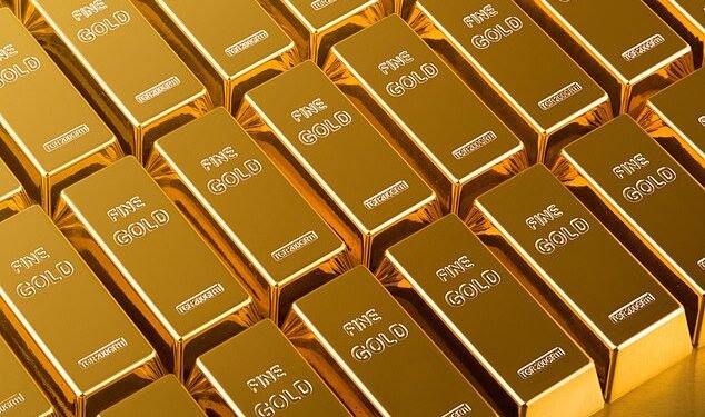 Gold rush: The price reached a record $4,040 an ounce, soaring 52 per cent since the start of the year and by 250 per cent over the past decade