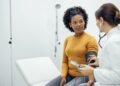 Adult with doctor