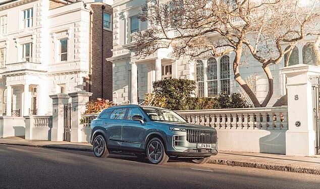 Three Chinese car makers have models in September's top 10 bestselling car models: Jaecoo's 7 SUV (pictured) ranks in 4th, BYD's Seal U in 6th and MG's HS in 8th