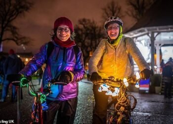 More than 40 'glow rides' are scheduled for the evening of Wednesday 22 October to highlight the need for safer routes for female cyclists riding after dark