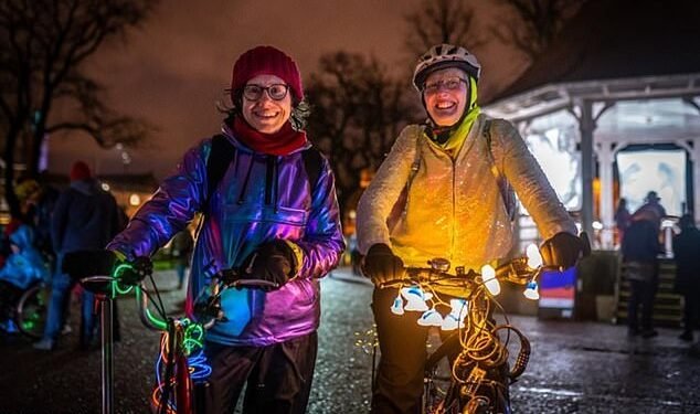 More than 40 'glow rides' are scheduled for the evening of Wednesday 22 October to highlight the need for safer routes for female cyclists riding after dark