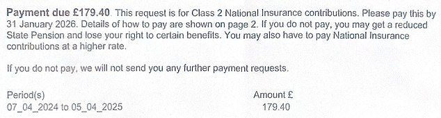 My wife is due a full state pension so why does HMRC want £179 more in National Insurance?