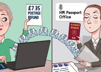 Out of pocket: A reader was slapped with a £7.35 postage payment, after the Passport office sent her someone else's passport