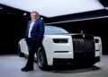 Picture perfect: Ray Massey with the new Phantom special edition anniversary car ¿ priced at £3.5 million
