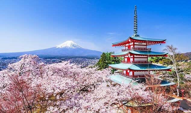 Sunny outlook: The Nikkei 225 stock market this week leapt to a record 52,411 – which is 20 per cent above its level in September