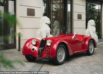 This pre-war Alfa Romeo supercar is going under the hammer for £5.5million in west London