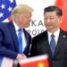 Tariff row: Washington and Beijing are again at daggers, despite Donald Trump¿s claims of a good relationship with supreme Chinese leader Xi Jinping (pictured together)