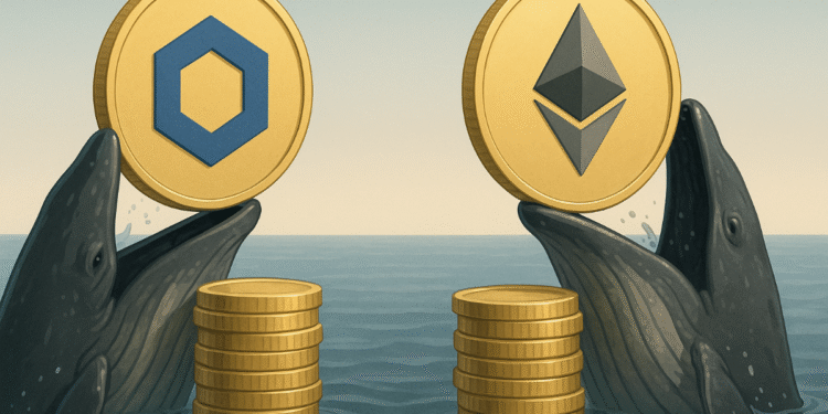 Whales Are Buying Chainlink and Ethereum: $20 and $4K Price Tags Next?