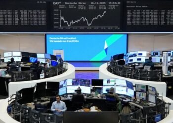 European shares set for monthly gains on boost from Fed rate cut bets, Ukraine talks
