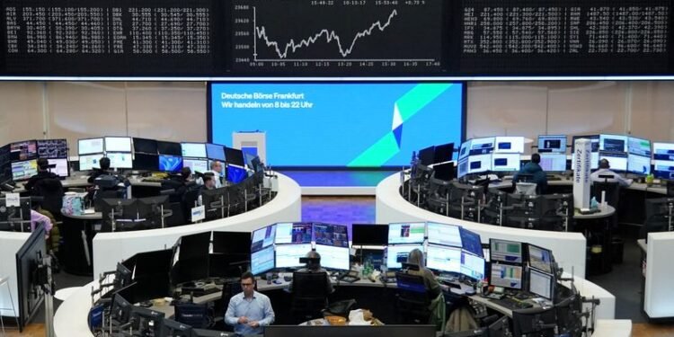 European shares set for monthly gains on boost from Fed rate cut bets, Ukraine talks